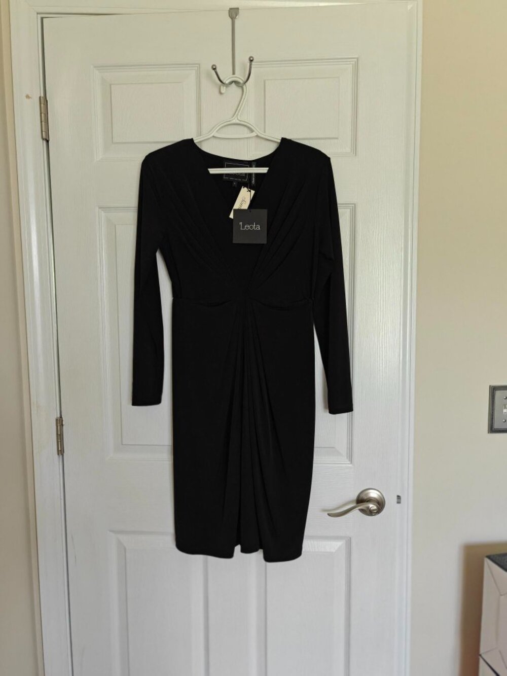 Soma long sleeve black dress NWT